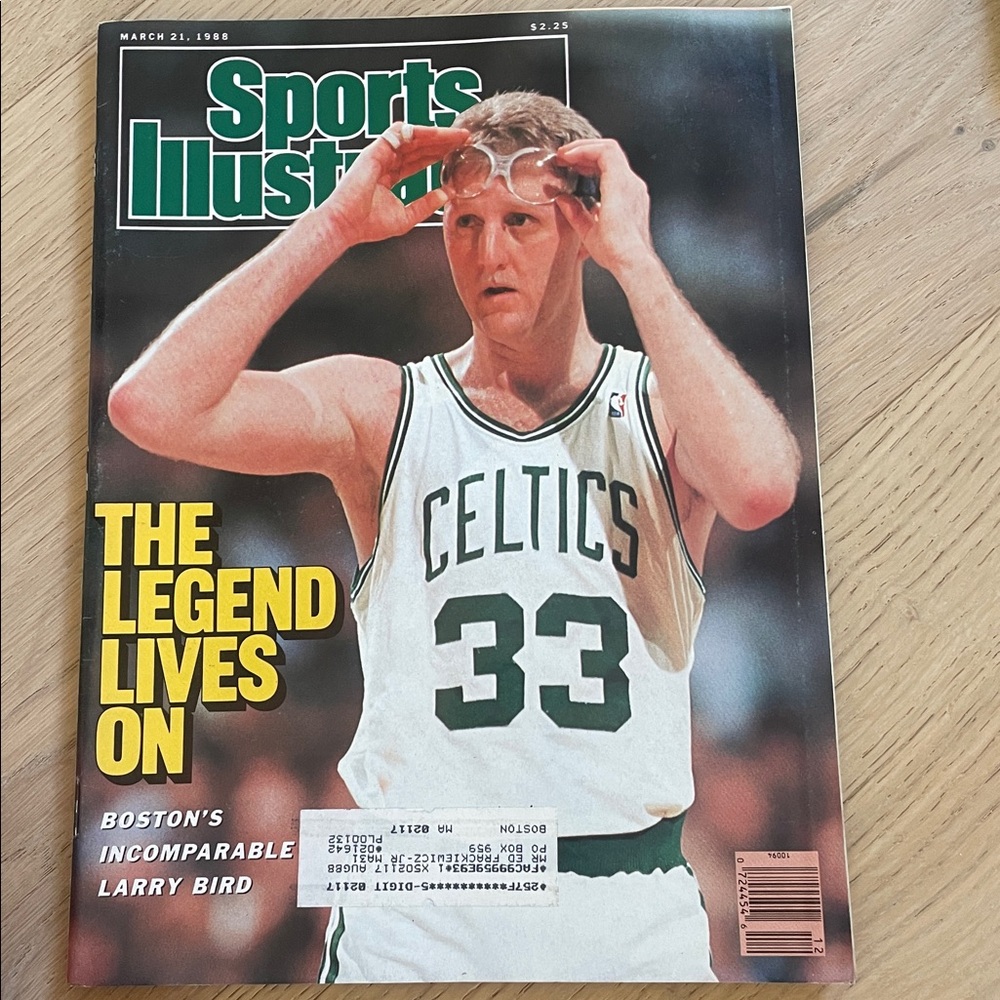 Sports Illustrated March 1988 Celtics Cover